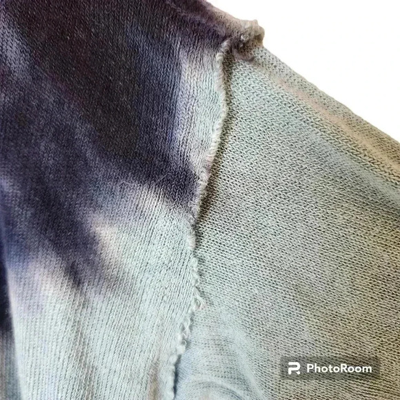 Free People Shirt Tie Dye Ombre Tunic Blue Size Small 66170 - Picture 8 of 11